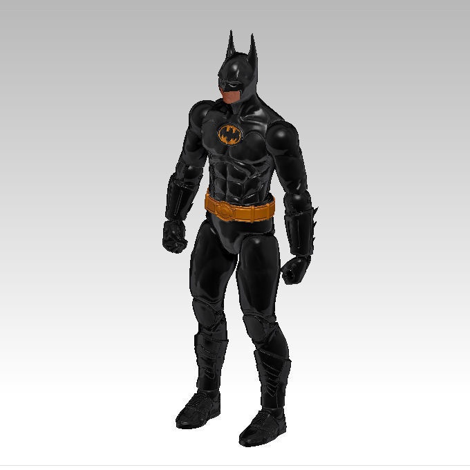 Batman Michael Keaton articulated  action figure 3D model_3