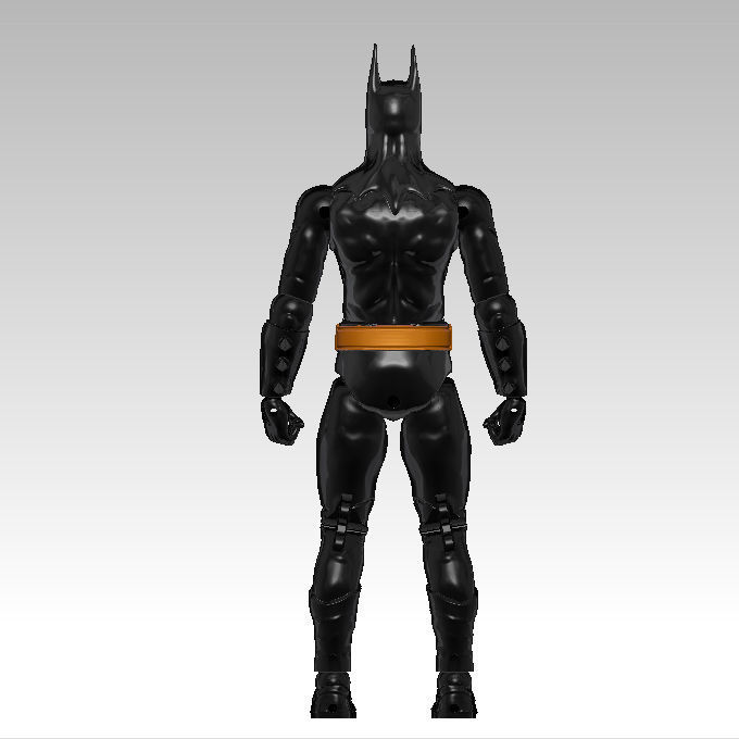 Batman Michael Keaton articulated  action figure 3D model_1