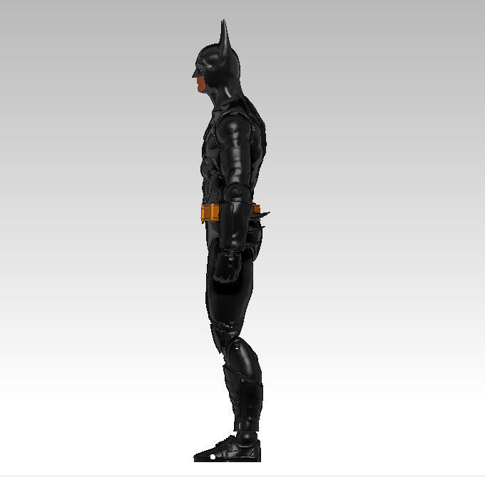 Batman Michael Keaton articulated  action figure 3D model_4