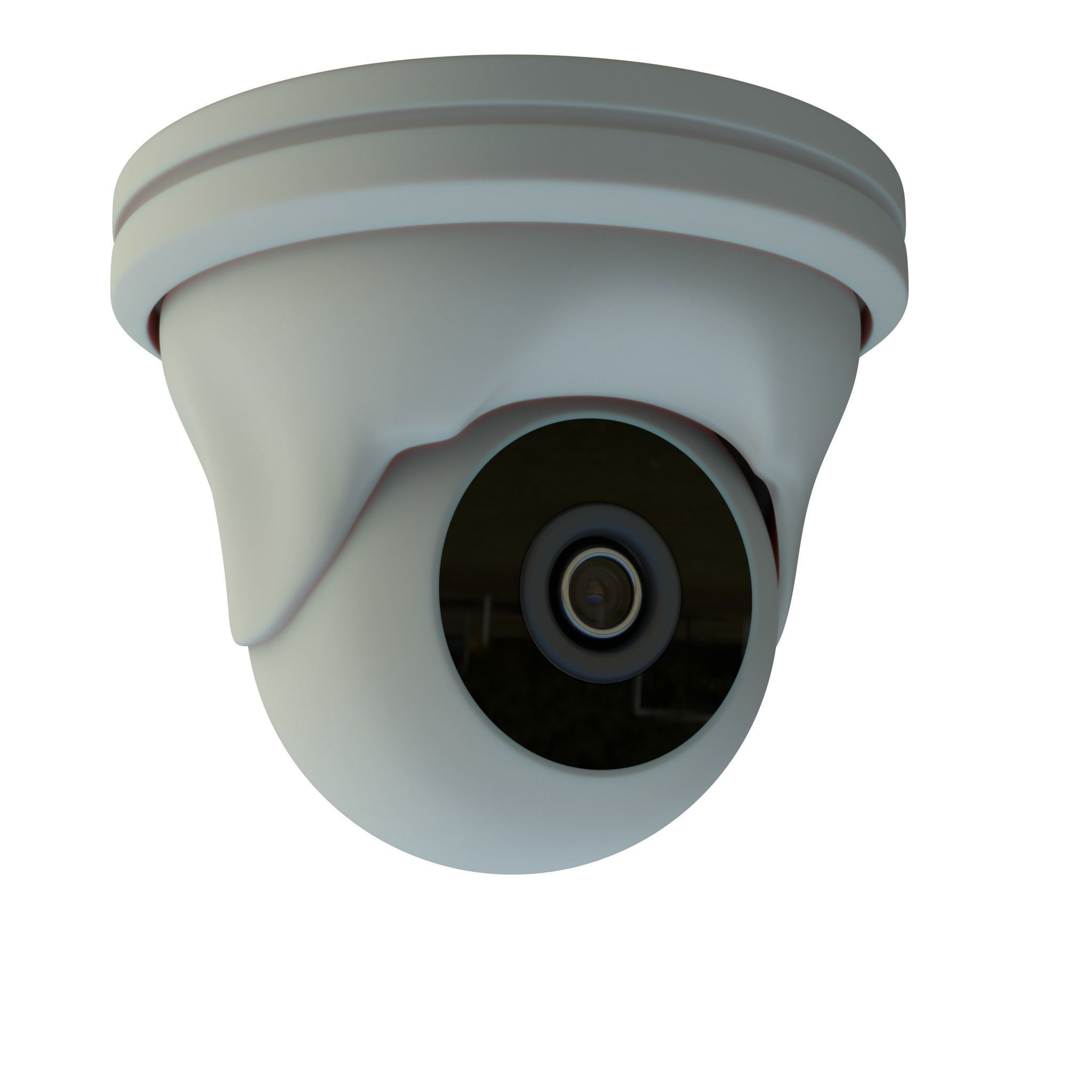 Security Camera Low-poly 3D model_6