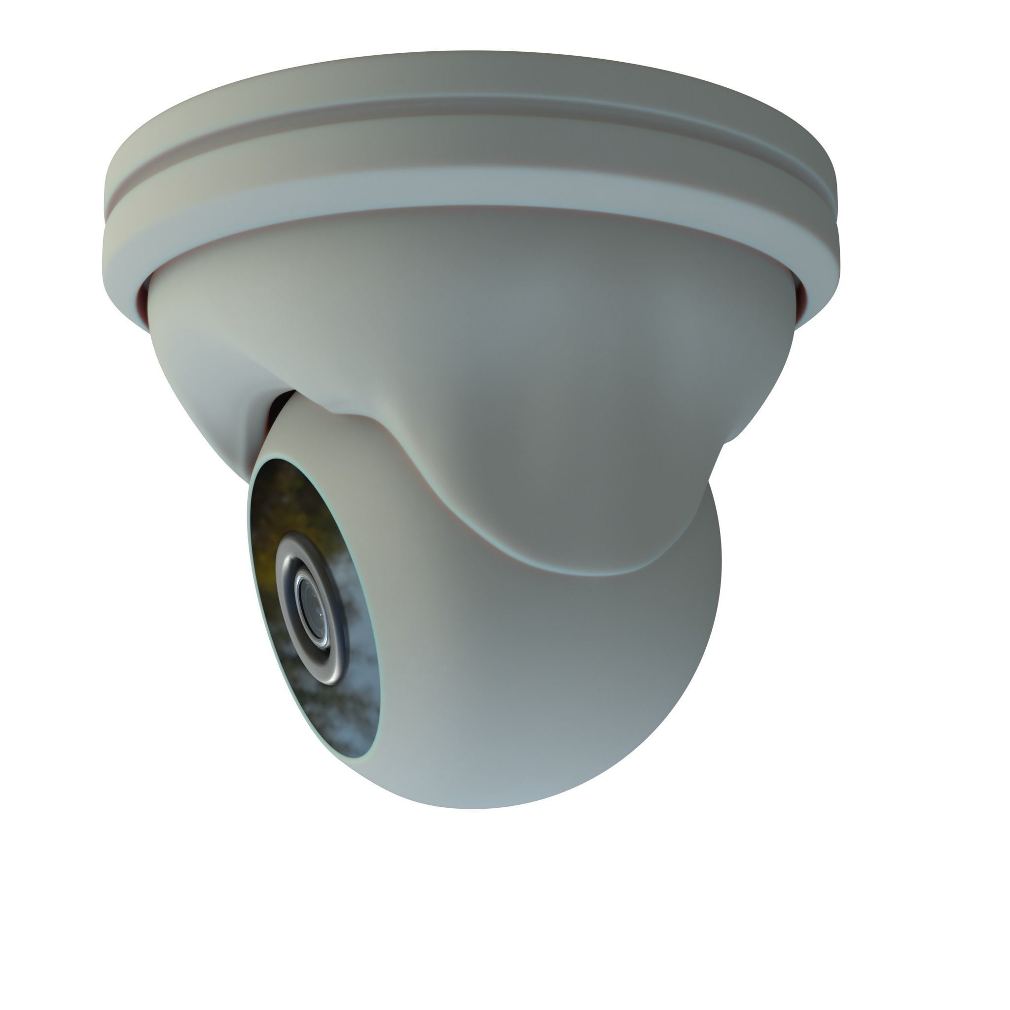 Security Camera Low-poly 3D model_2