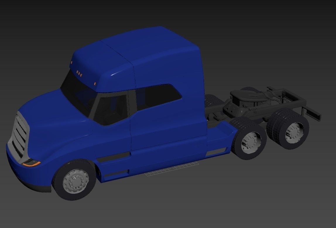 Kamaz truck future 3D model_4