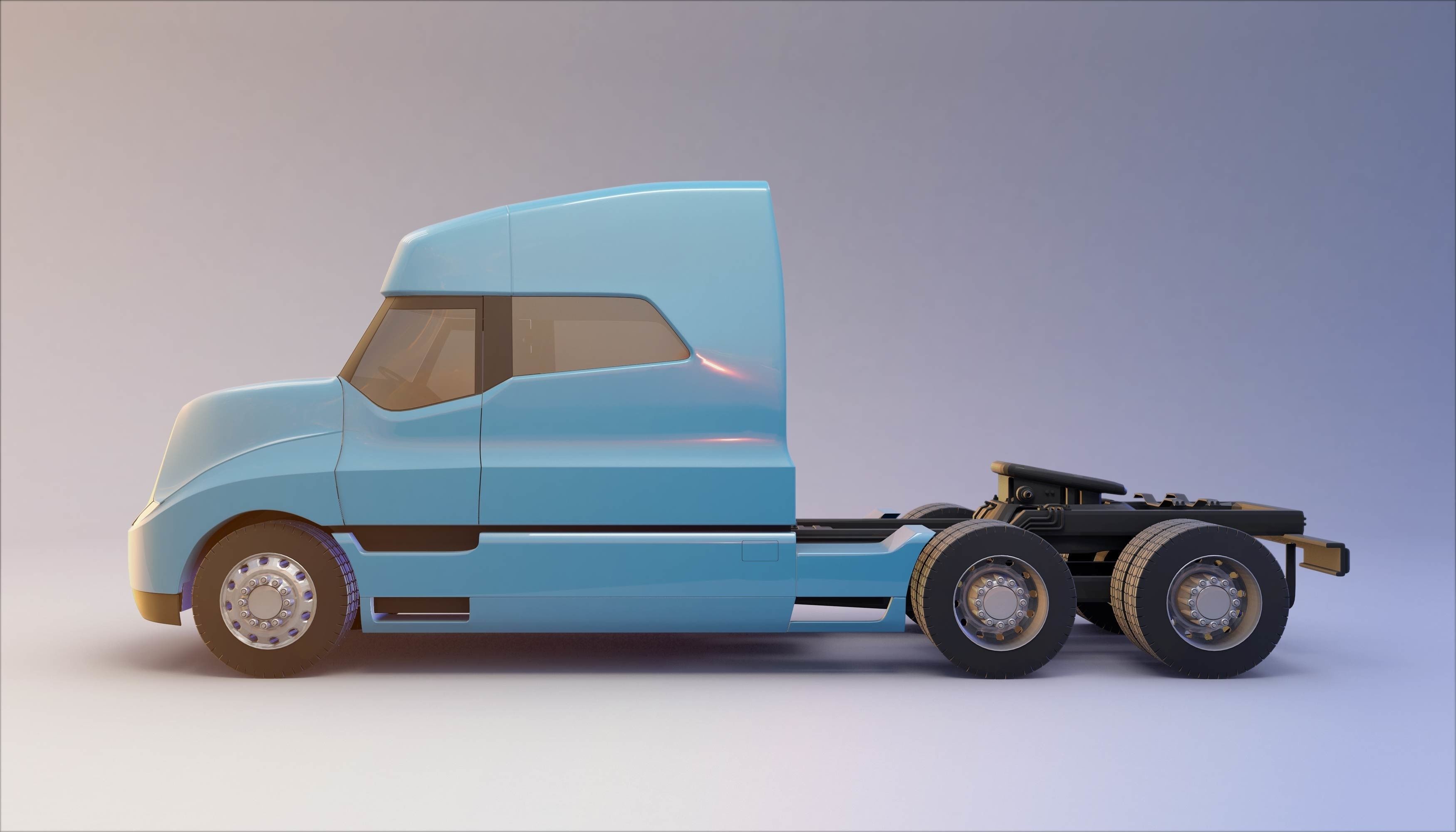 Kamaz truck future 3D model_1