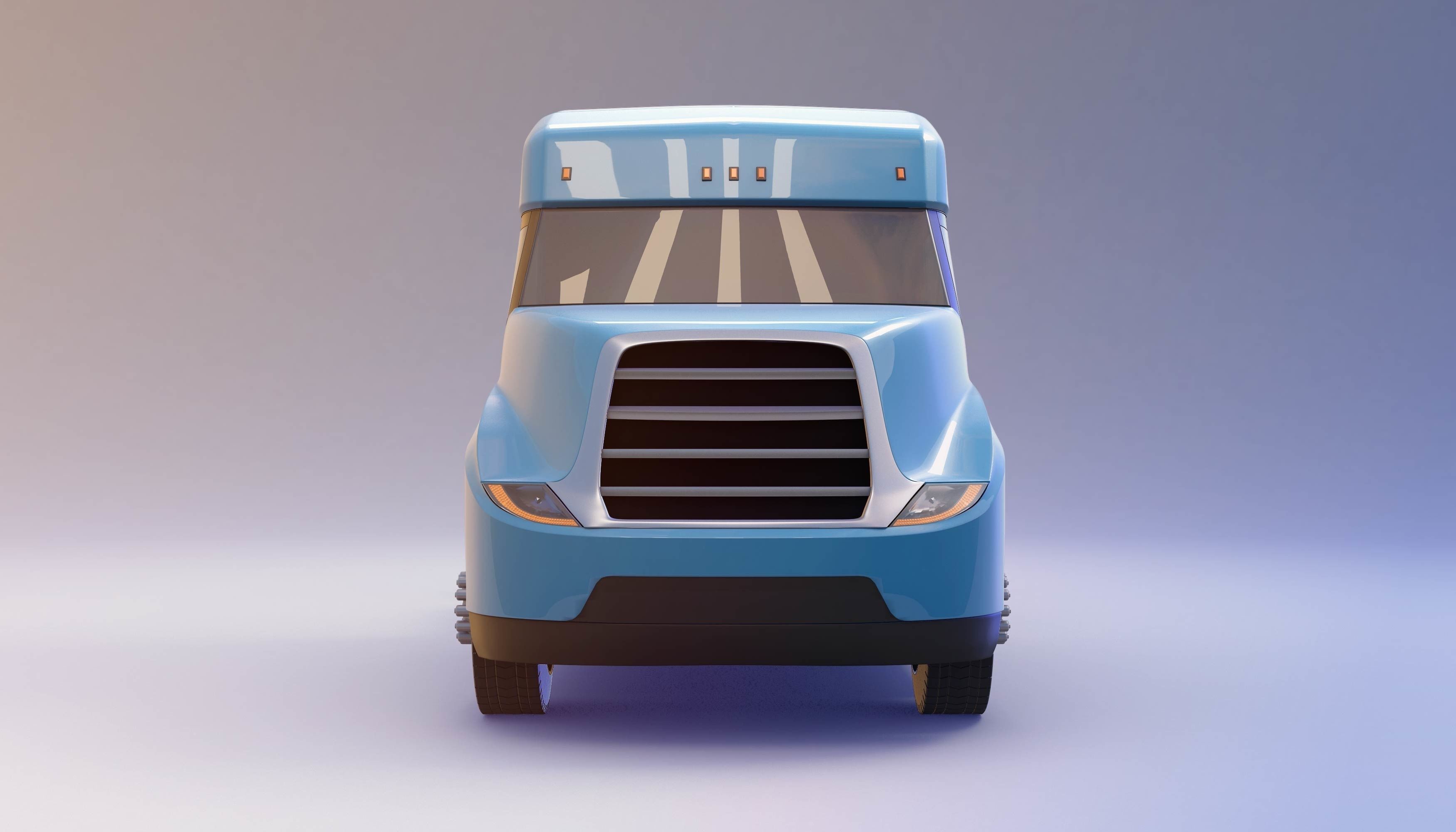 Kamaz truck future 3D model_2
