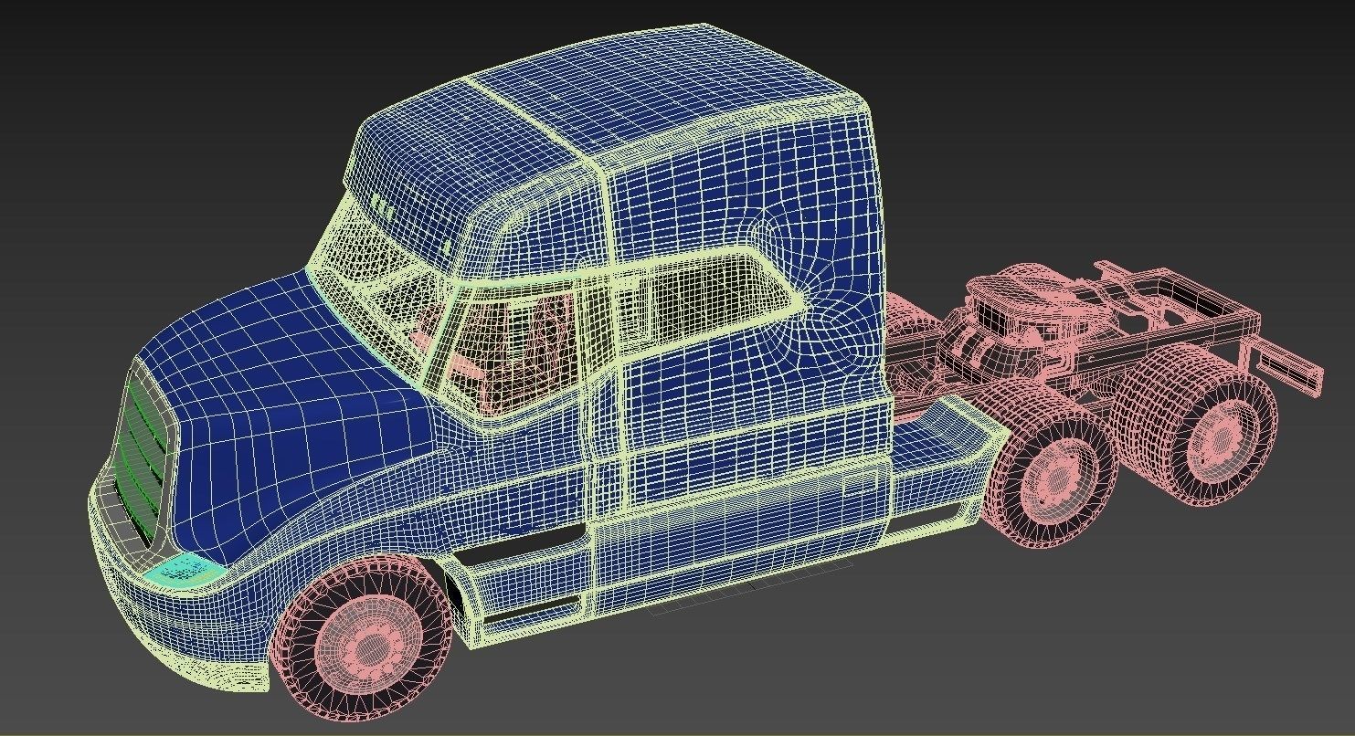 Kamaz truck future 3D model_5