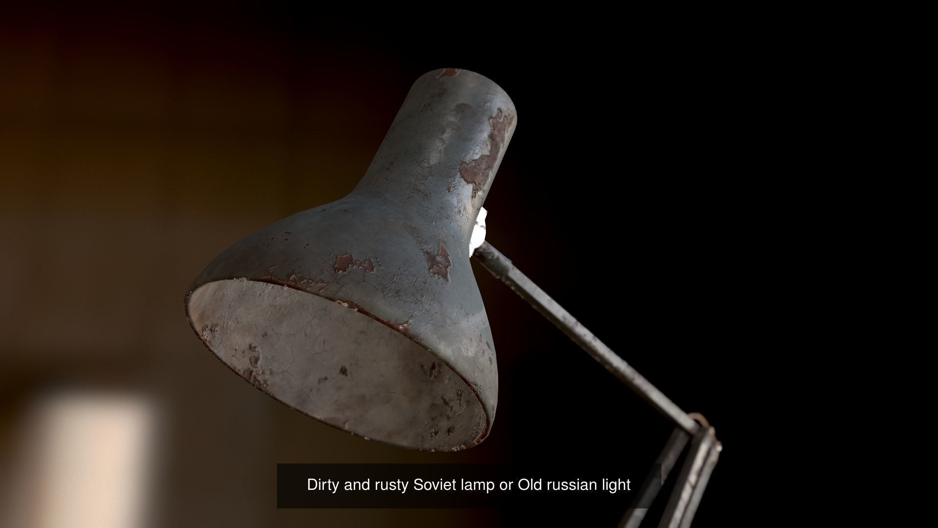 Abandoned Furniture pack and Desk with accessories 3D Model Collection_8