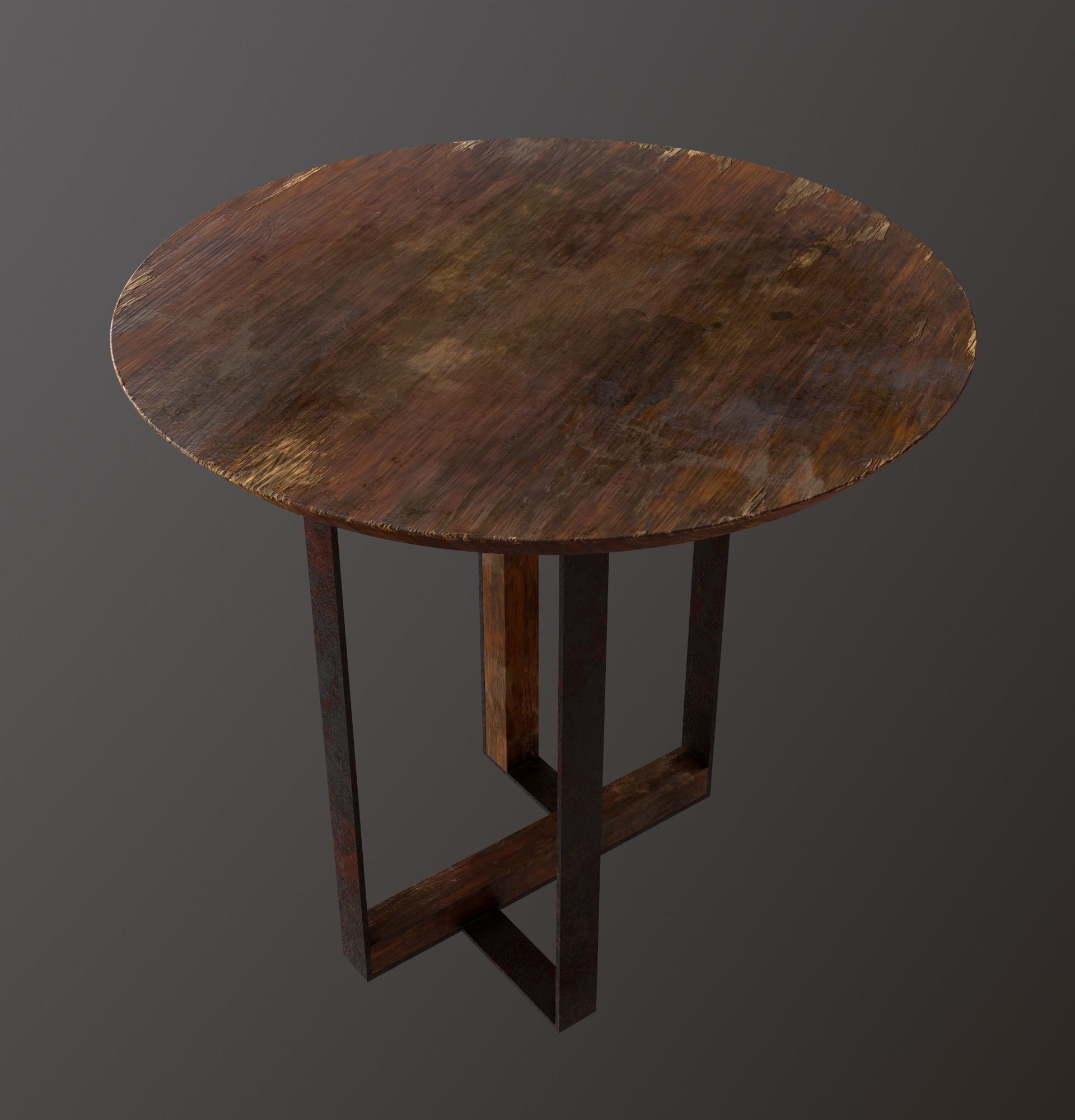 Abandoned Furniture pack and Desk with accessories 3D Model Collection_28