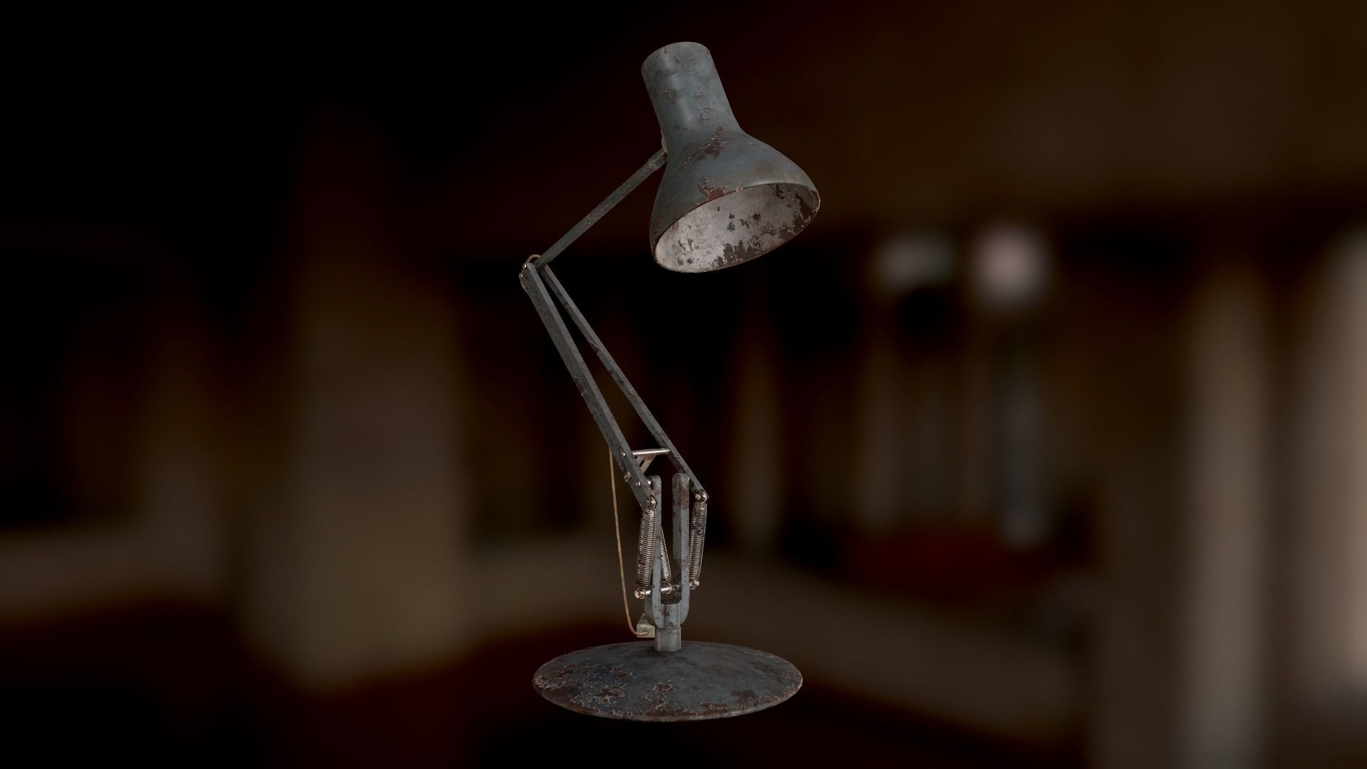 Abandoned Furniture pack and Desk with accessories 3D Model Collection_12