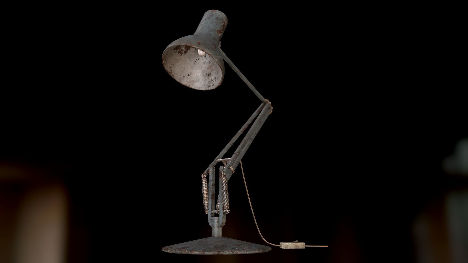 Abandoned Furniture pack and Desk with accessories 3D Model Collection_15