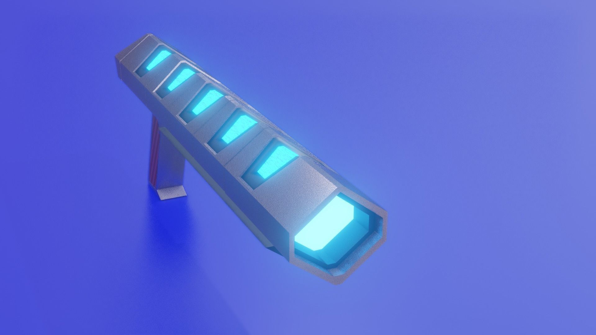 scifi-weapon light Low-poly 3D model_3