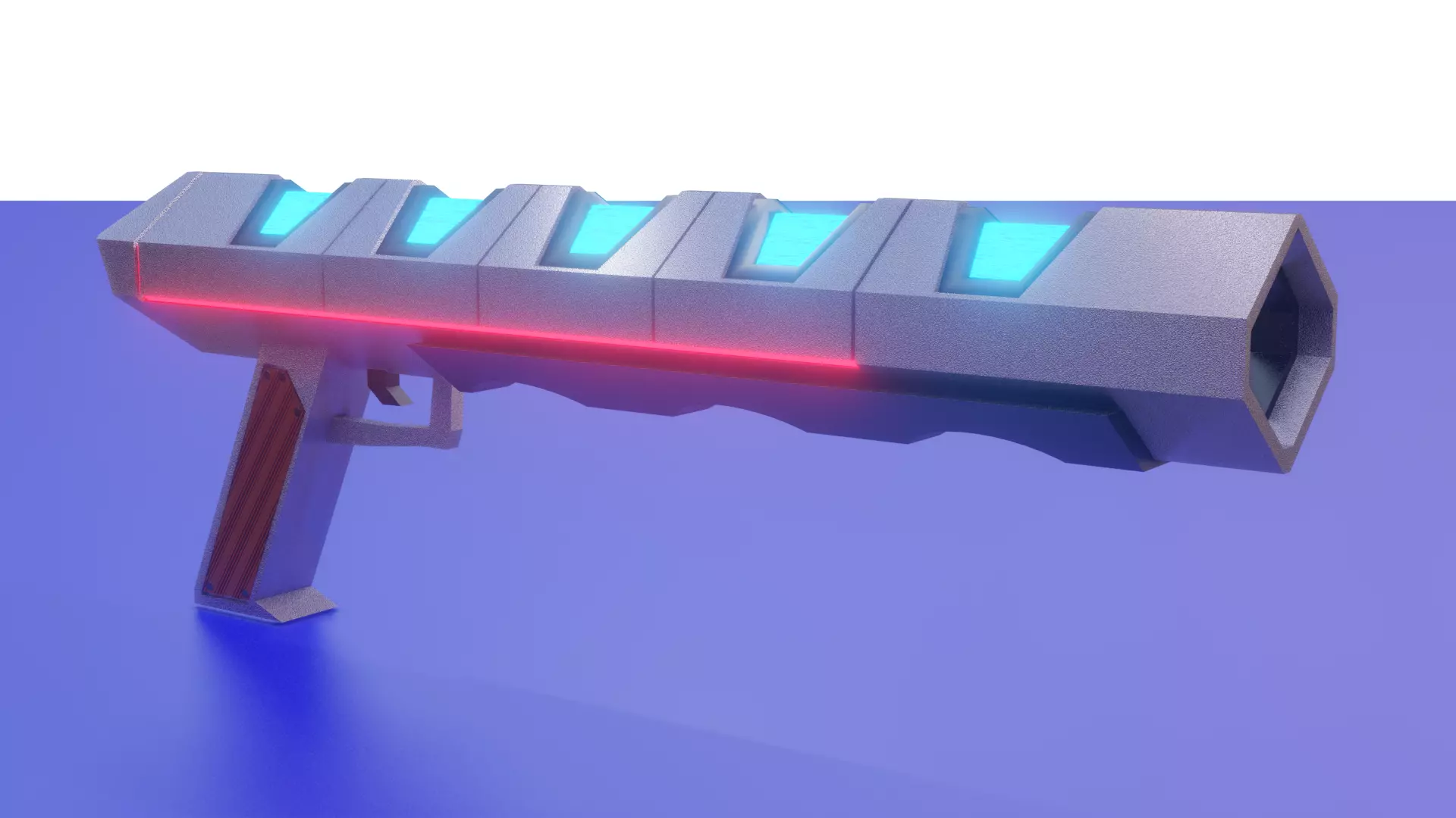 scifi-weapon light Low-poly 3D model_0