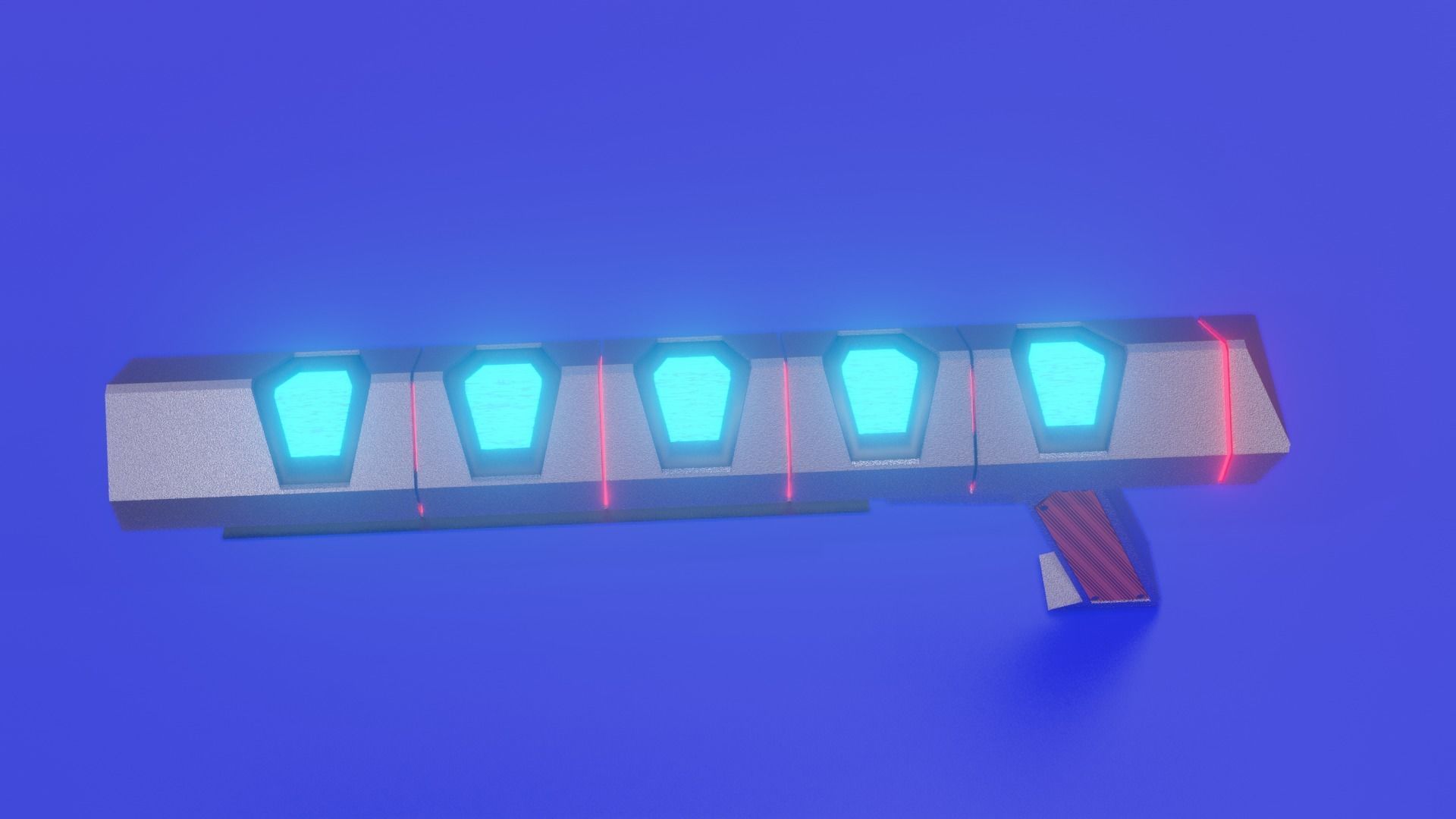 scifi-weapon light Low-poly 3D model_6