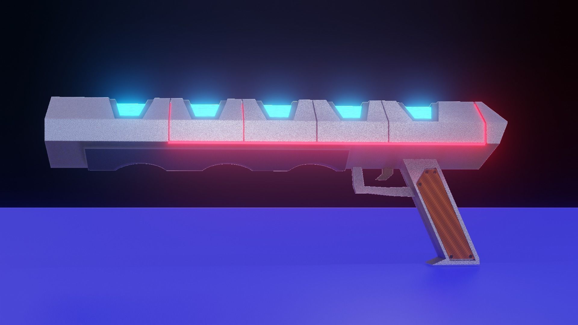 scifi-weapon light Low-poly 3D model_5