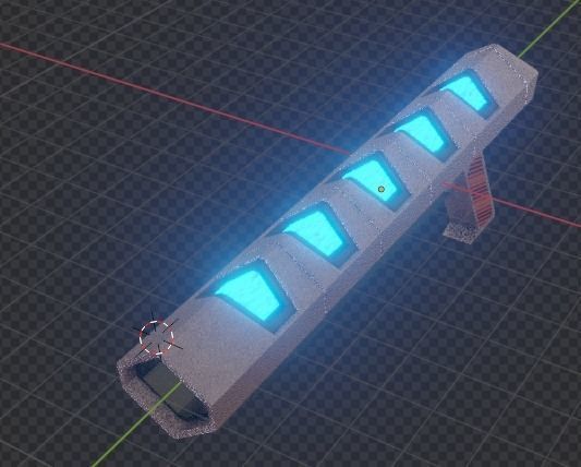 scifi-weapon light Low-poly 3D model_16