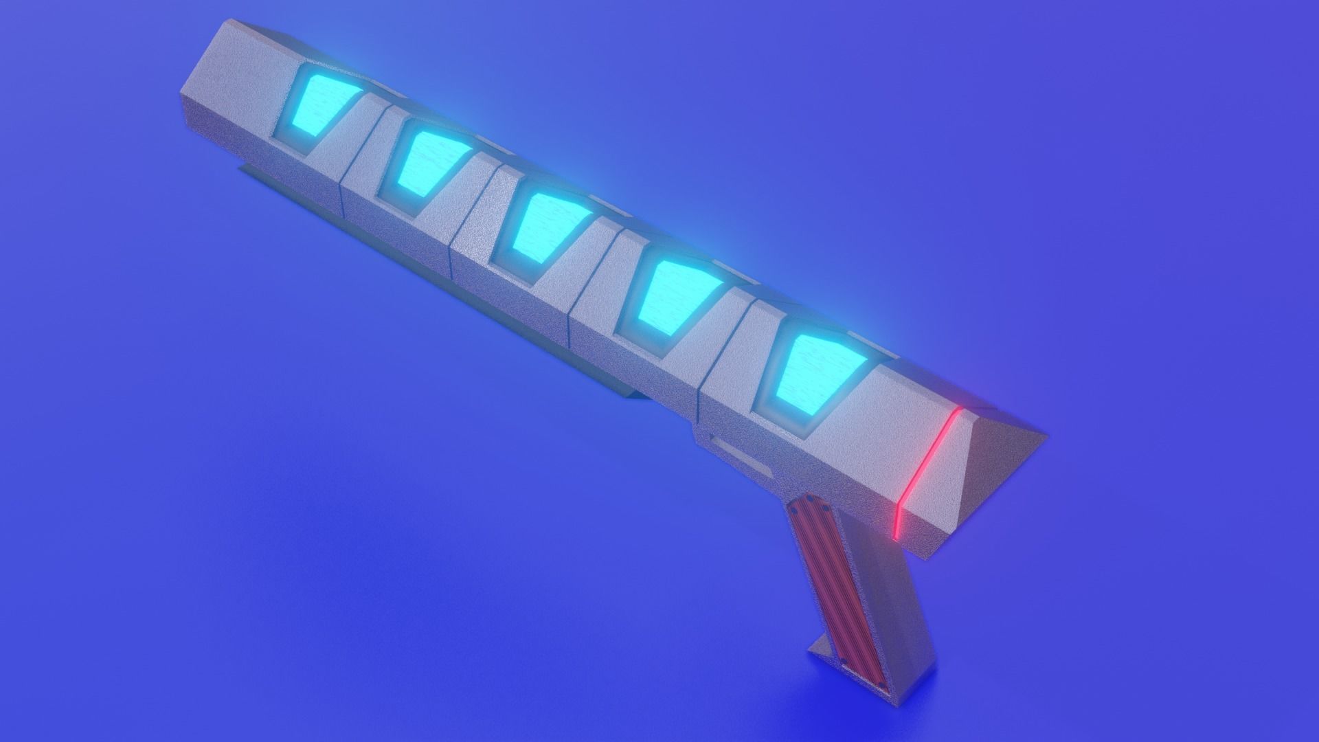 scifi-weapon light Low-poly 3D model_7