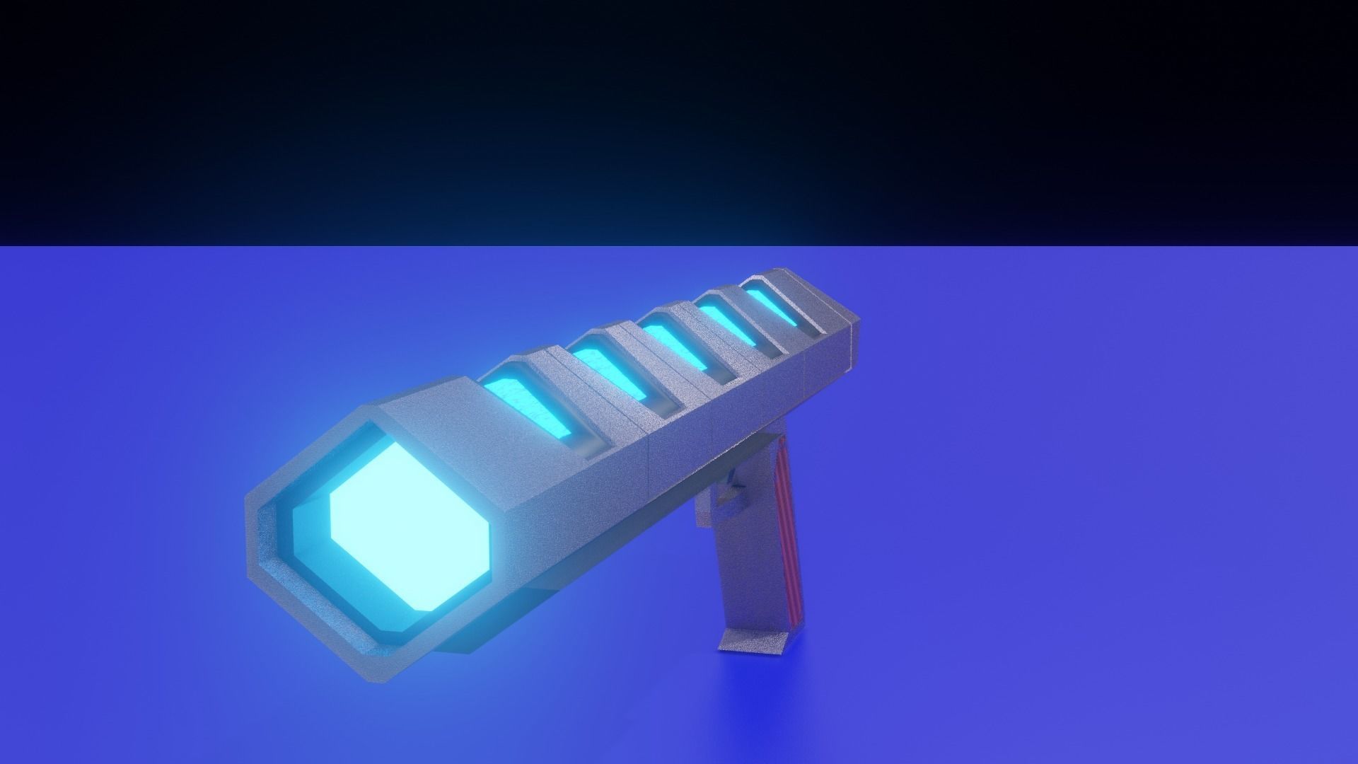 scifi-weapon light Low-poly 3D model_9