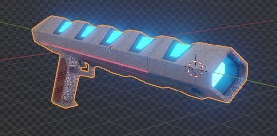 scifi-weapon light Low-poly 3D model_10