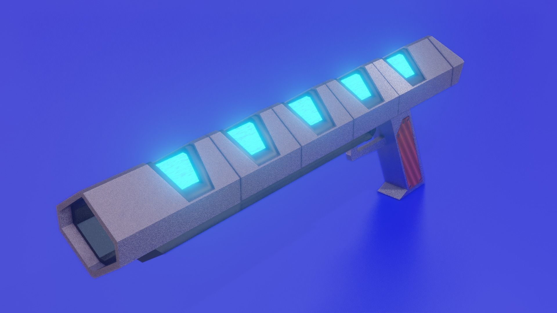 scifi-weapon light Low-poly 3D model_4