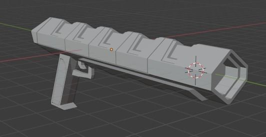 scifi-weapon light Low-poly 3D model_11