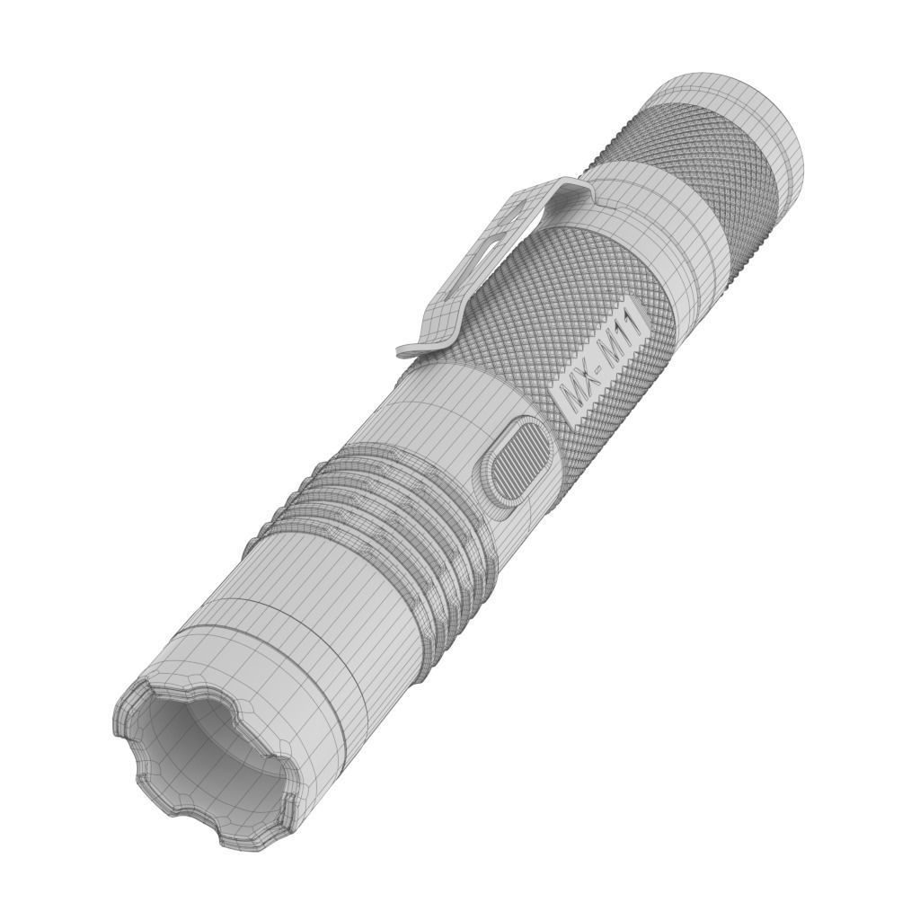 Flashlight M11 3D model_3