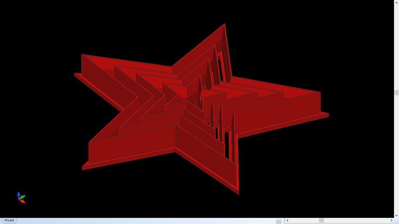 cookie cutter star set 3D print model_1