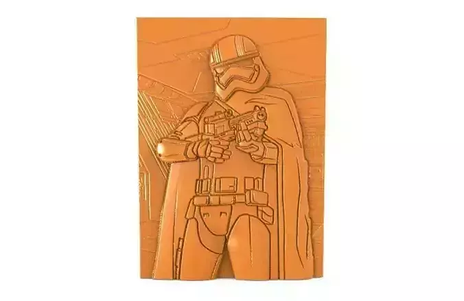 Star Wars Stormtrooper bas-relief 3D print model