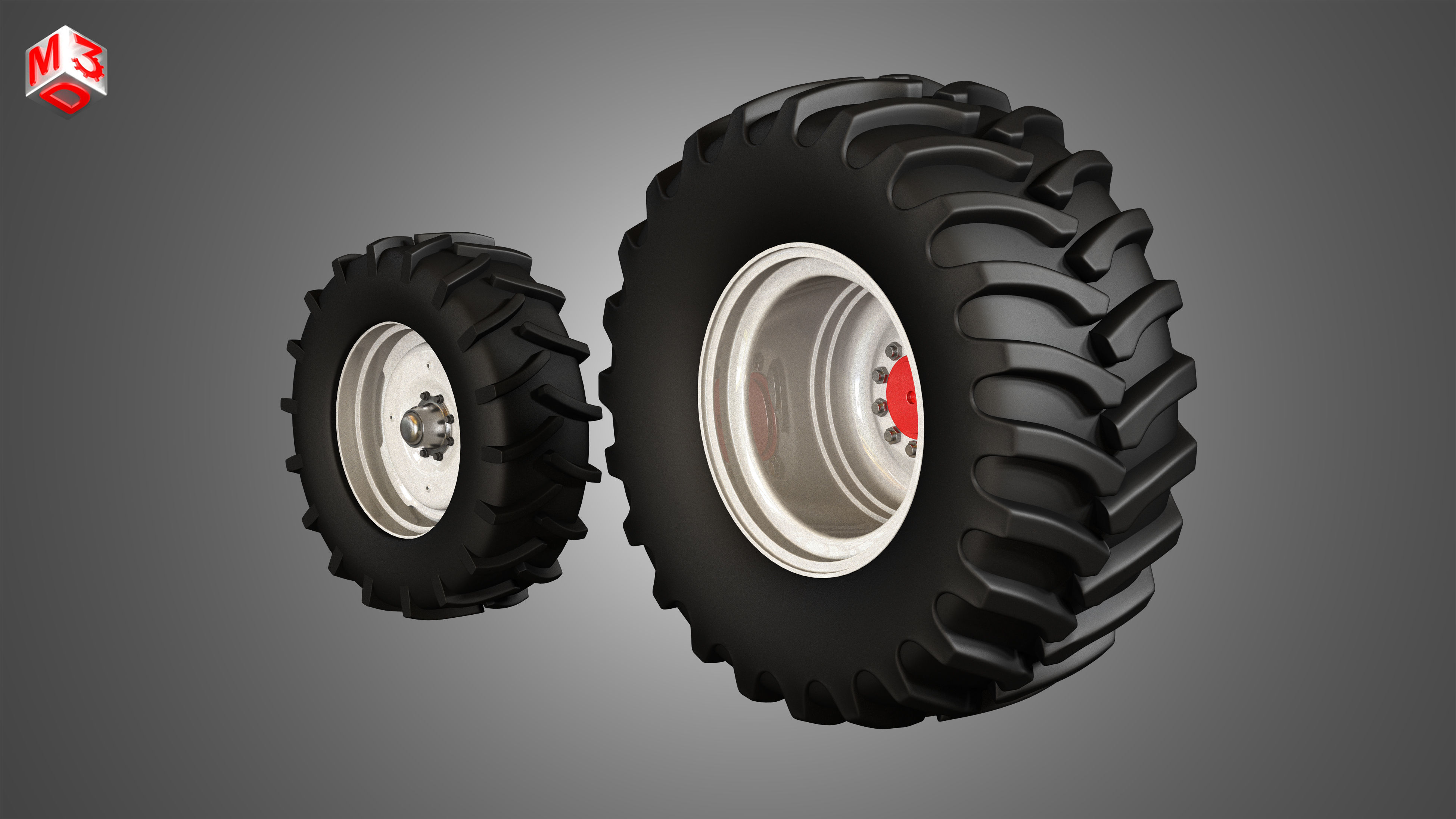 IH 1688 Combine Harvester  - with Forage Harvester Head 3D model_39