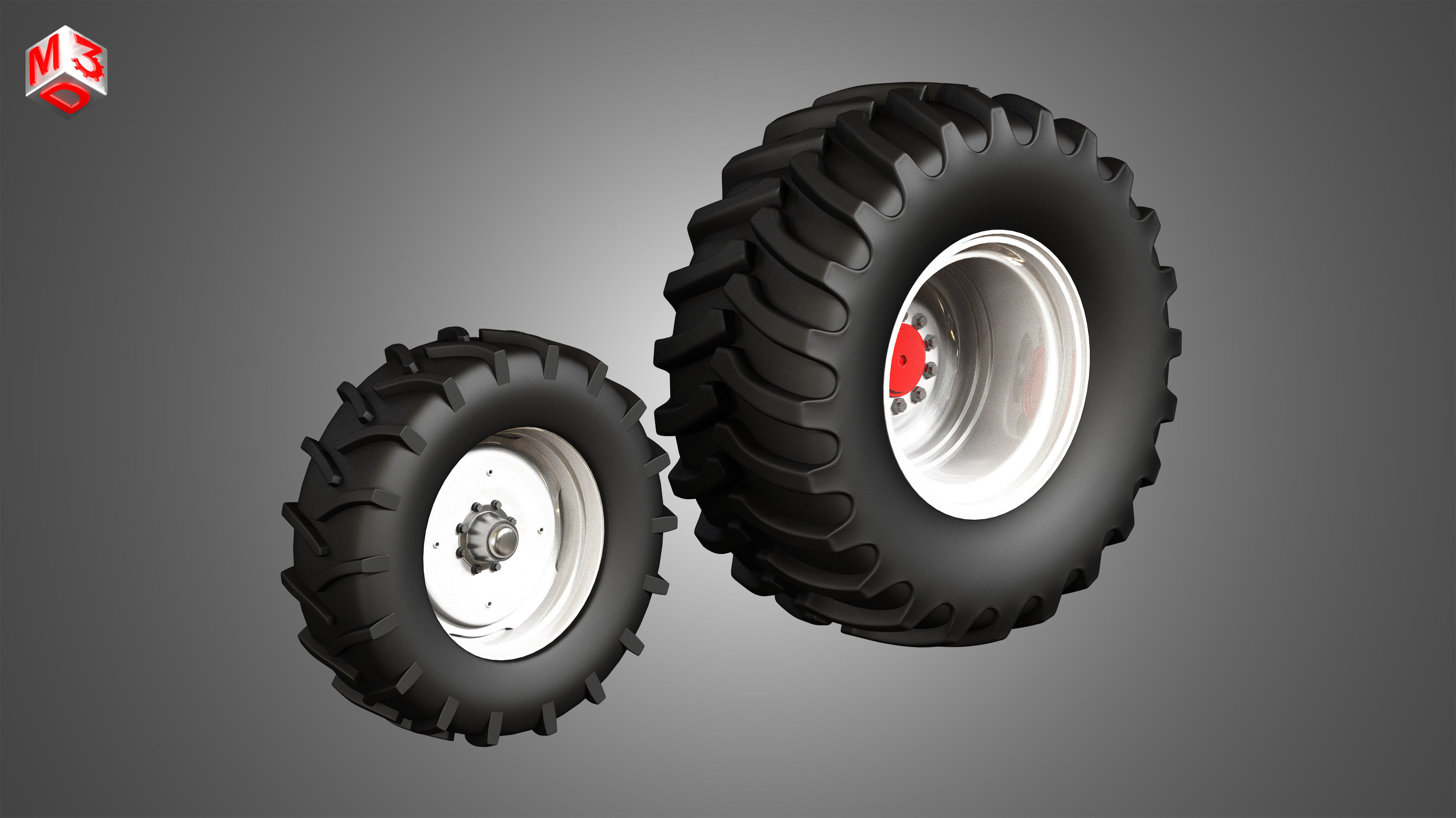 IH 1688 Combine Harvester  - with Forage Harvester Head 3D model_40
