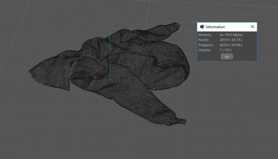 Hoodie On the Floor - 3D Asset 3D model_4