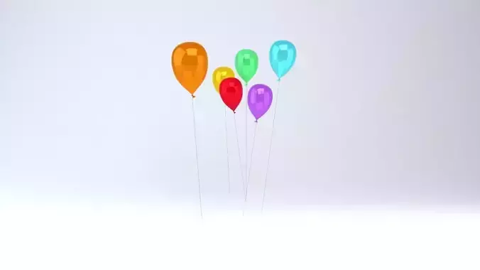Party Balloons - 3D Asset