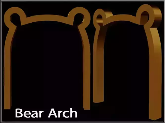 Bear Arch Low-poly 3D model