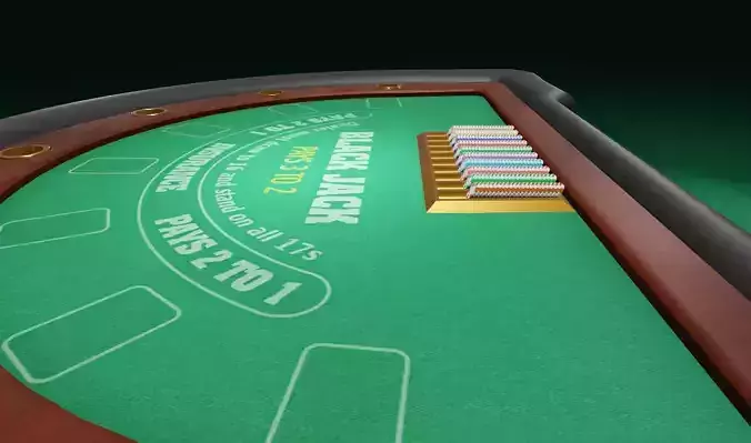 Blackjack Table 3d model