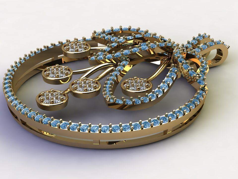 Solitaire for women with concept look like flower cad file 3D model_4