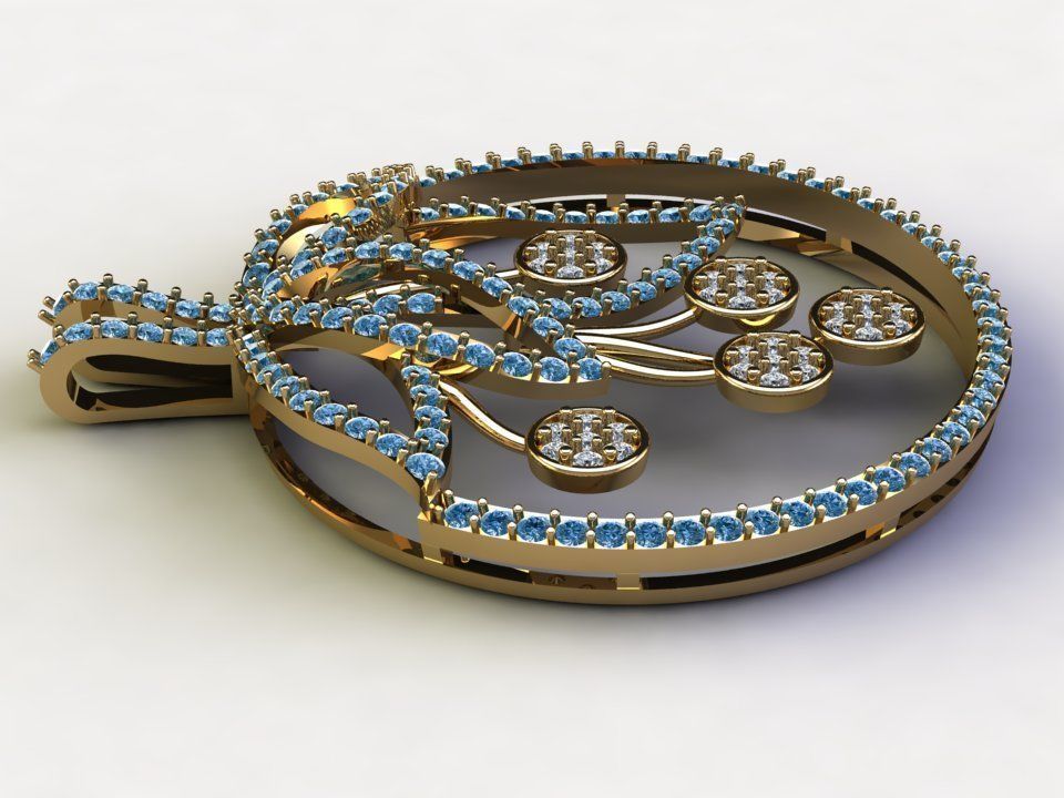 Solitaire for women with concept look like flower cad file 3D model_2