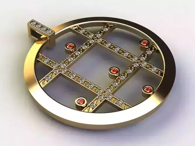 circle pendant concept cad design 