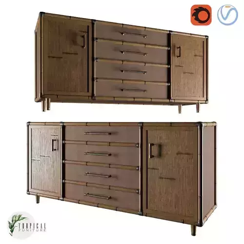 Tropical - SANDY POINT BUFFET 3D model
