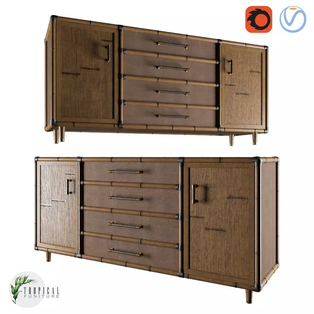 Tropical - SANDY POINT BUFFET 3D model_0