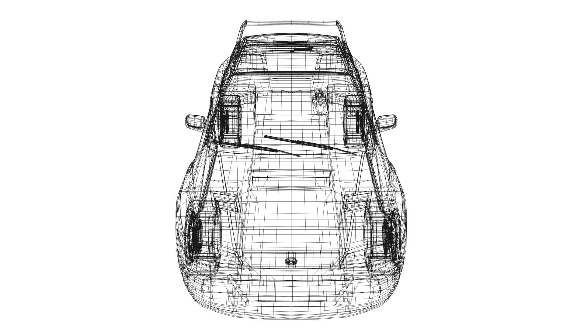 Subaru Impreza 22B STi 1998 Low-poly 3D model_7