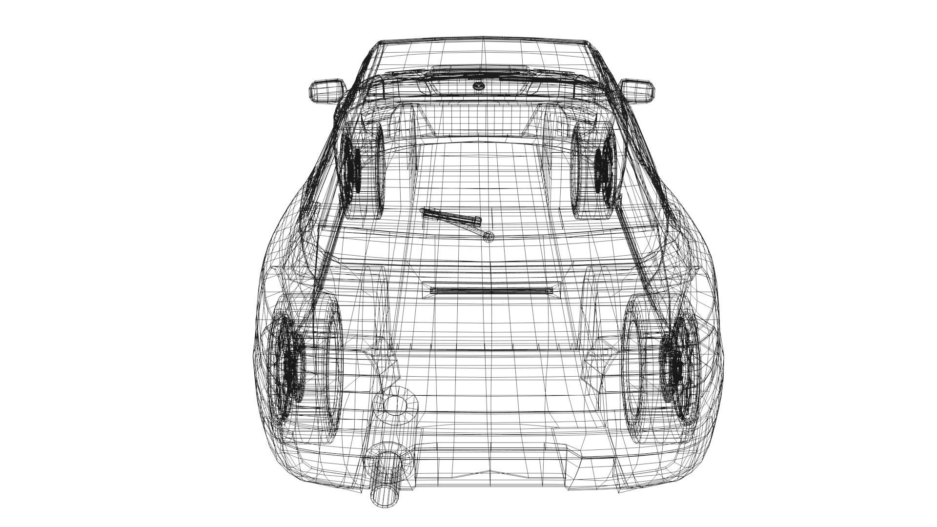 Subaru Impreza 22B STi 1998 Low-poly 3D model_6