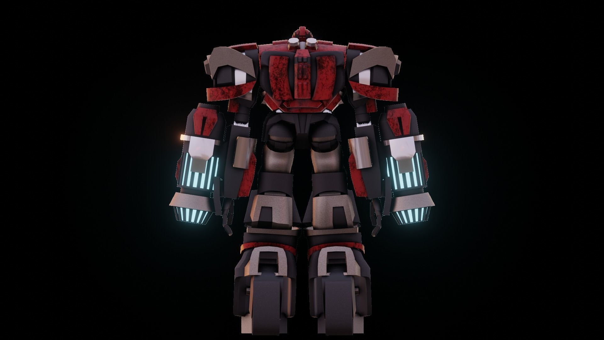 Ironhide robot Low-poly 3D model_5