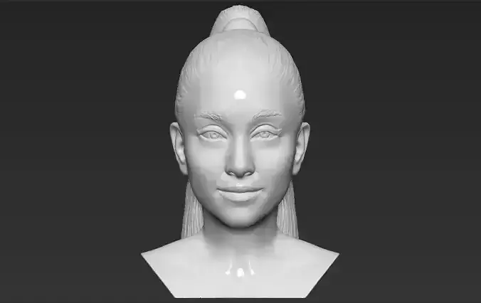 Ariana Grande bust 3D printing ready stl obj formats 3D print model