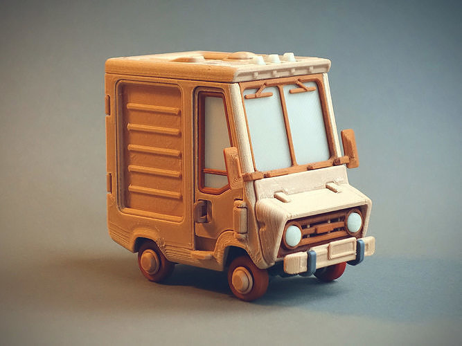 Piggy Van Jr Free 3D print model