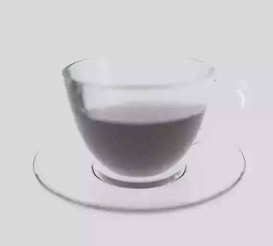 Glass Cup on a Plate