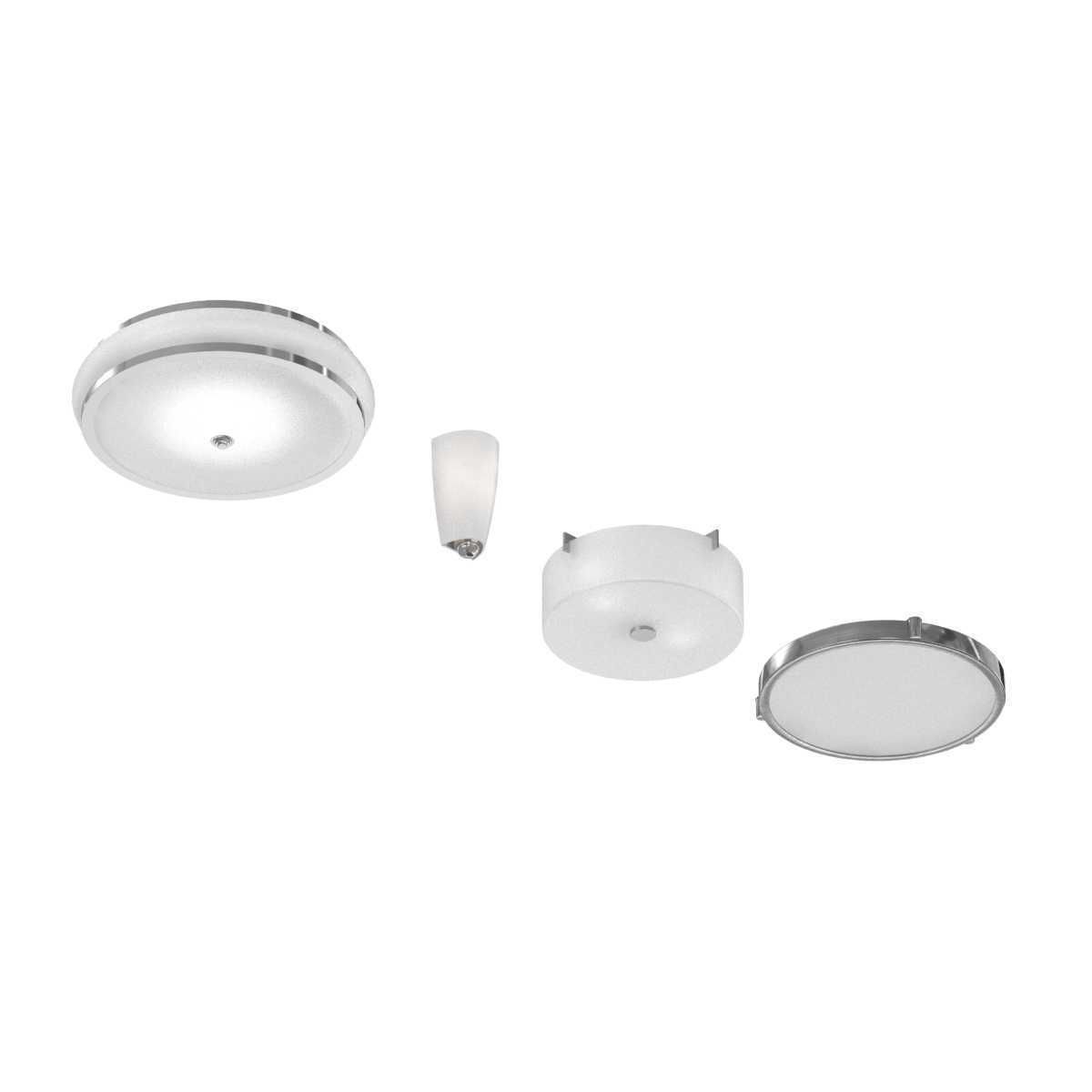 4 modern lights set 3D model_4