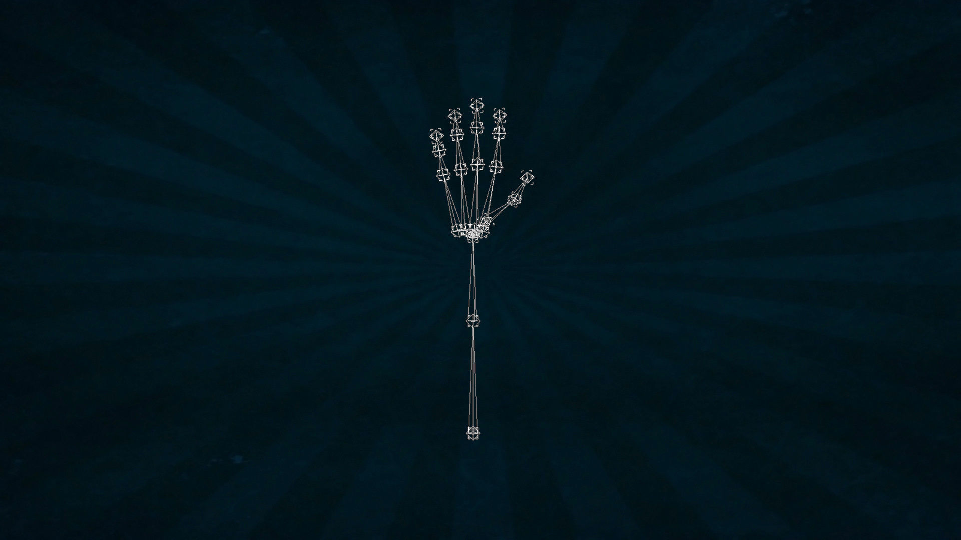 HAND-016 Rigged Right Hand 3D model_7