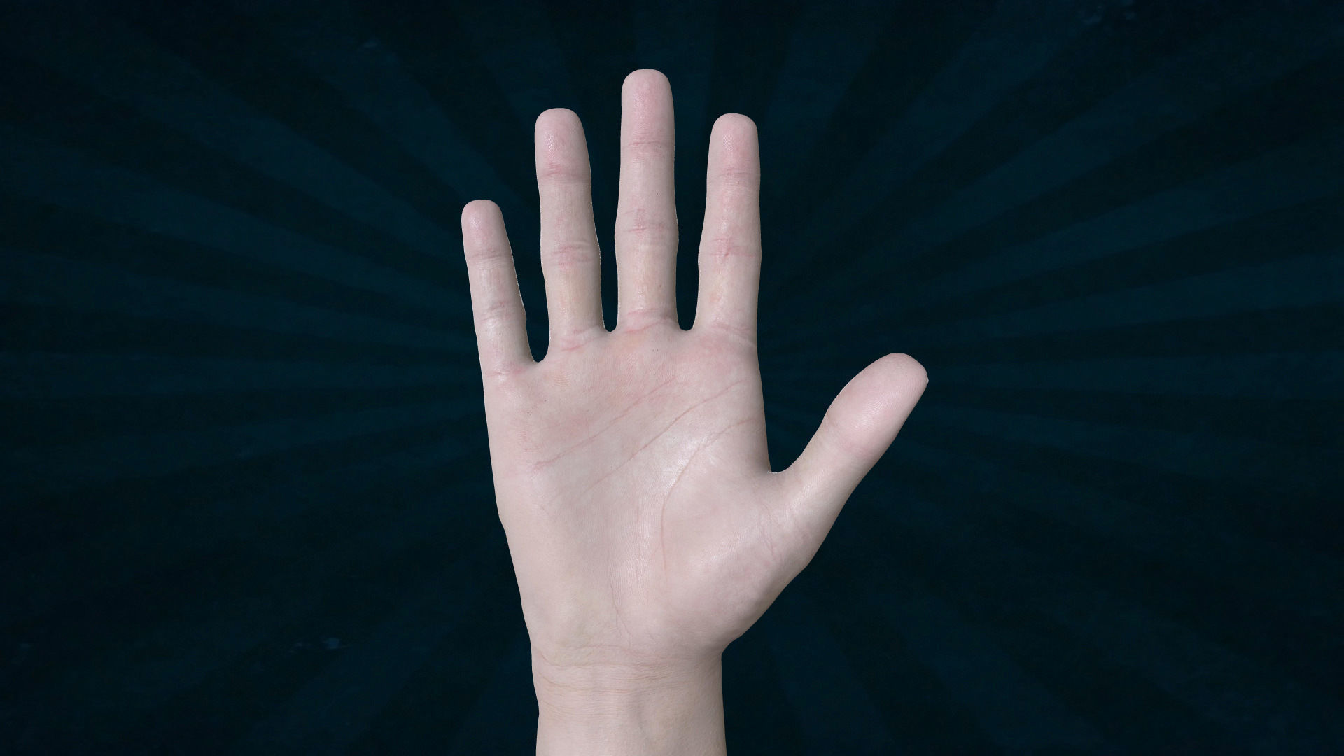 HAND-016 Rigged Right Hand 3D model_2