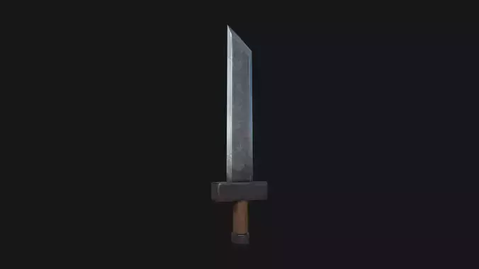 low poly sword