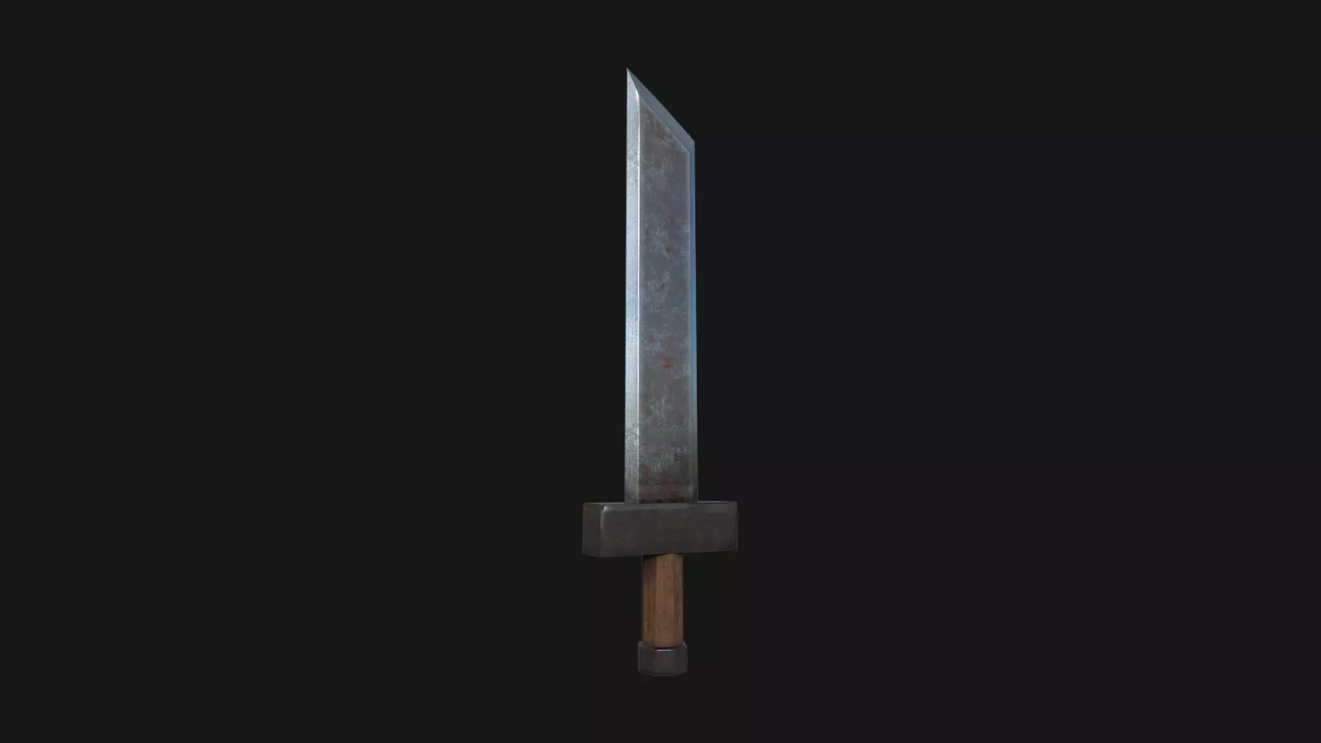 low poly sword Free low-poly 3D model