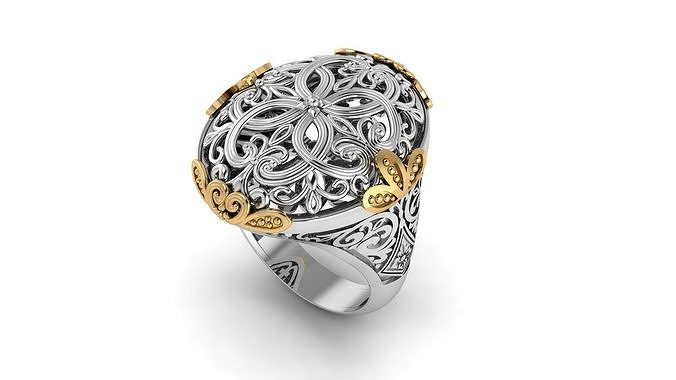 Ring desing 3D print model 3D print model