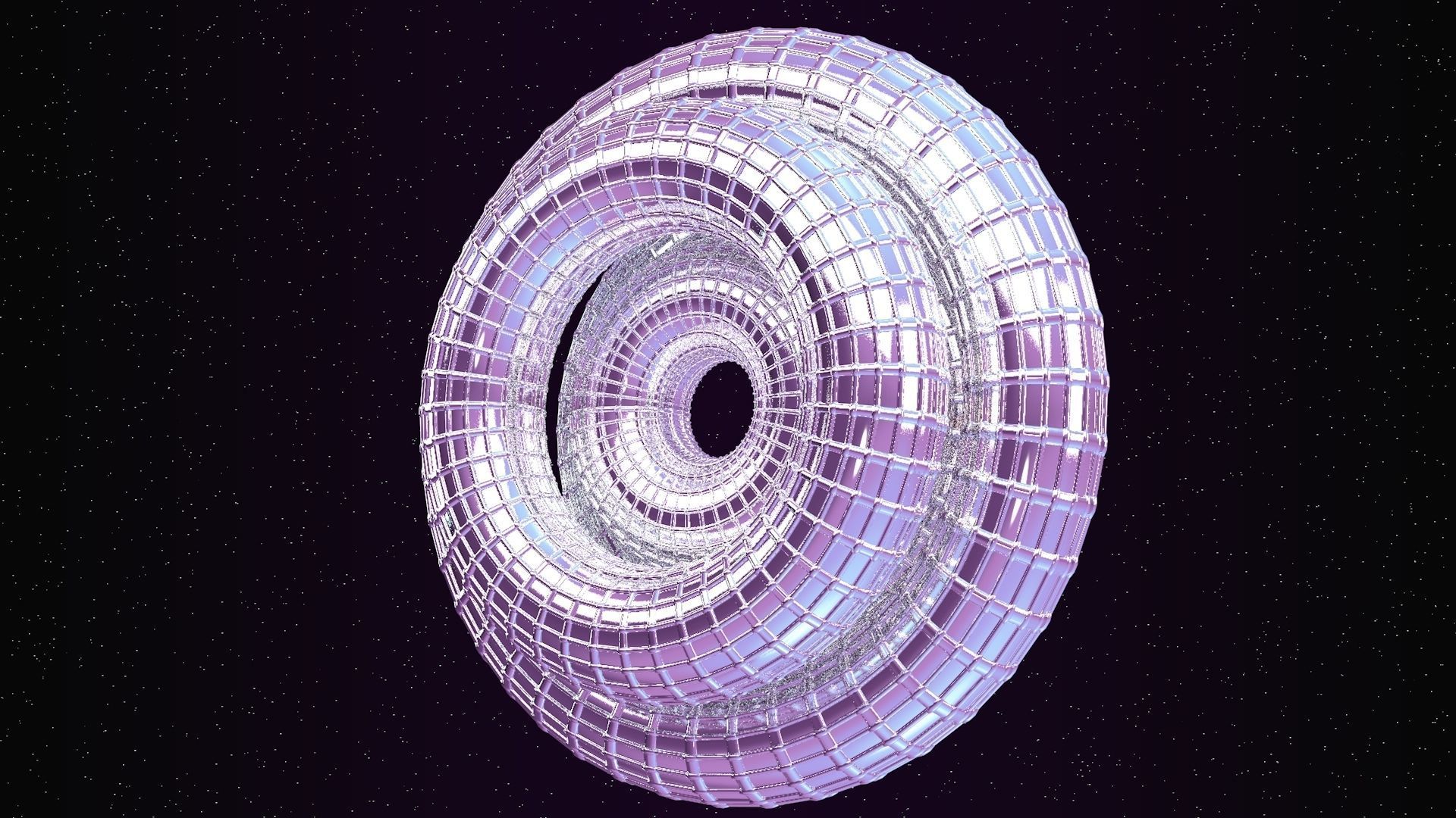 Looped Rings - Abstract Animation 3D model_17